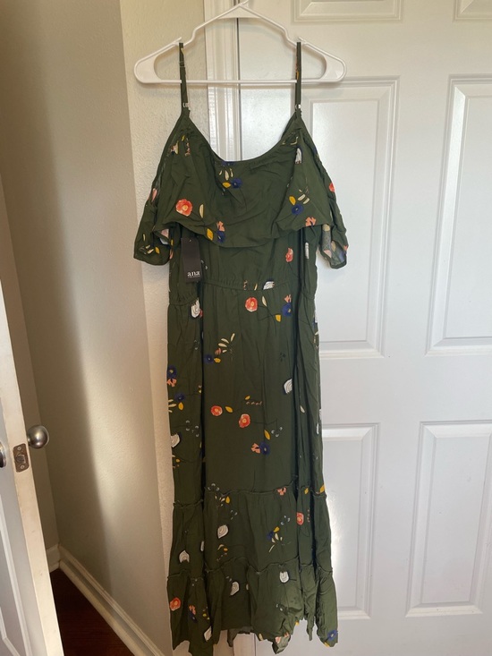 a.n.a Dresses & Skirts - ANA A New Approach Hanna Floral Cold Shoulder Maxi Dress Women’s XL NWT